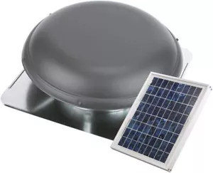 Solar Powered Attic Air Vent 800 CFM 10-Watt Exhaust Roof Mount Attic Ventilator - Picture 1 of 6