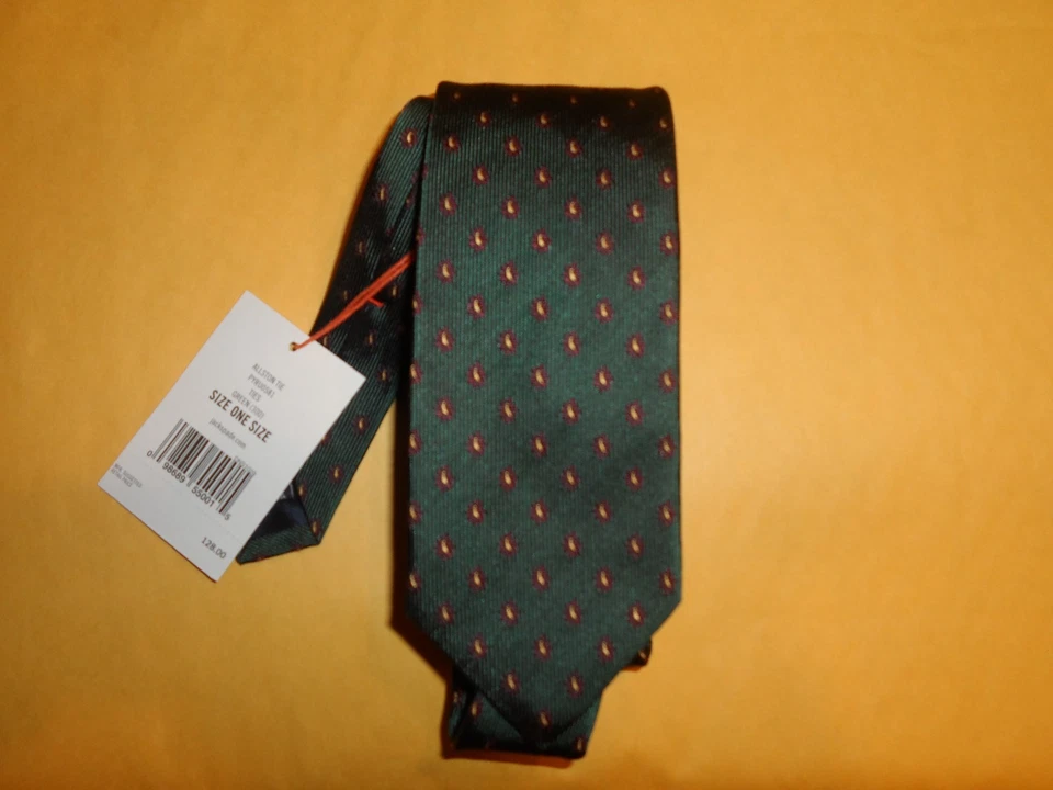 JACK SPADE BLEEKER STREET NEW YORK HOMBRE CORBATA DELGADA VERDE MULTICOLOR Foto 1 de 1