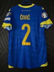 Eldar Ćivić #2 Bosnia - Ukraine Jersey Football Shirt Kelme M Bosna BiH MW Home - Picture 1 of 5
