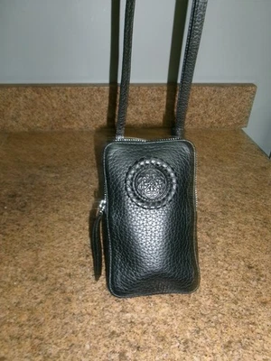 New Brighton Ferrara Medallion Crossbody/Phone Organizer - Black - Image 1 of 4