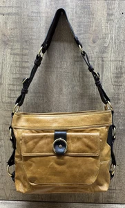 Tasche vintage brown laather hobo chic shoulder bag with matching wallet - Picture 1 of 24