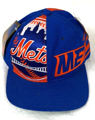 Nueva Gorra de Béisbol American Needle Para Hombres NY Mets Azul Naranja Snapback MLB LEER Foto 1 de 4