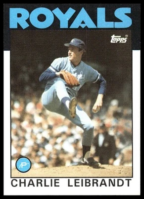 1986 Topps #77 Charlie Leibrandt [GOATCARDS] - Image 1 of 2