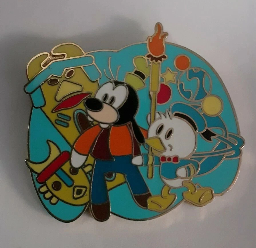 Baby Goofy Baby Donald Duck Tiki Torch and Totem Characters Disney Pin 2007 - Image 1 of 1