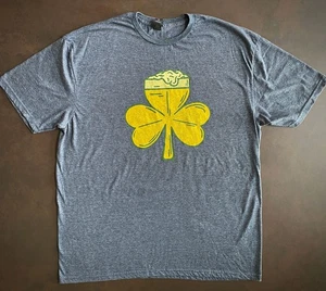 Beer Shamrock Stein T-Shirt | grau, Gr. XL | Irish St. Pat's. Dublin Bar Pub Pint - Bild 1 von 7