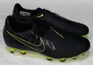 NIKE Phantom Venom Academy FG Black Volt Soccer Cleats NEW Mens Youth Sz 5.5 - Picture 1 of 7