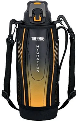 Water bottle vacuum insulation 1.0L Black gradation FFZ - 1002 F BK - G NEW - Image 1 of 3