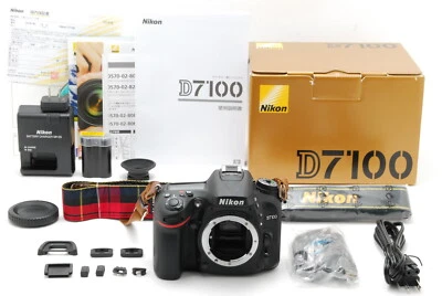 Read! S/C:2608 [Exc+5 w/Battery, BOX] Nikon D7100 24.1MP Body Digital SLR JAPAN - Image 1 of 4