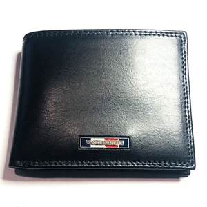 Tommy Hilfiger Mens 31HP220127 Genuine Leather Credit Card Passcase Wallet Black - Picture 1 of 5
