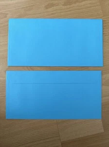 Briefumschläge Blau Größe ca. 110x220 mm nassklebend 5 Stück - Bild 1 von 1