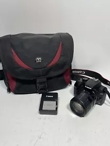 Canon EOS Rebel XS Black SLR 35mm W/ Canon 35-135mm Zoom Lens & Case - Picture 1 of 21