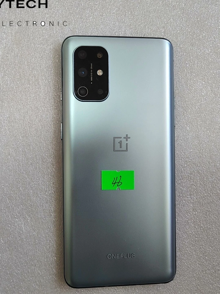 OnePlus 8T+ 5G Fully Unlocked 256 GB Silver 6.55 inches cell phone - Image 1 of 4