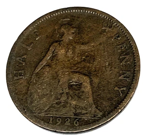 # C9497 GREAT BRITAIN COIN, HALF PENNY 1926 - Picture 1 of 2