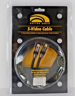 Dayton Audio S-Video Cable NEW in BOX 6 ft 181-678 Brand New - Image 1 of 2