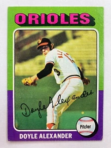 1975 Topps #491 Doyle Alexander (Baltimore Orioles) - Picture 1 of 2