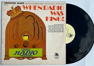 GROUCHO MARX BROTHERS WHEN RADIO WAS KING USED VINYL LP RECORD COMEDY HUMOR. - Picture 1 of 7