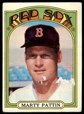 1972 Topps Marty Pattin  FILLER Boston Red Sox #144