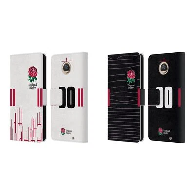 CUSTOM ENGLAND RUGBY UNION 2022/23 KIT LEATHER BOOK CASE FOR MOTOROLA PHONES 2 - Image 1 of 4