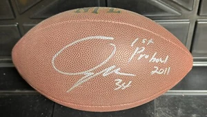 Olvie Mughelli Wake Forest-Ravens-Falcons - Rams signed NFL Wilson football - Picture 1 of 3