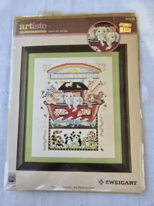 Kit de punto de cruz contado NIOP Artiste 'Noah's Ark Sampler' 7,125" X 9,125" - Imagen 1 de 4