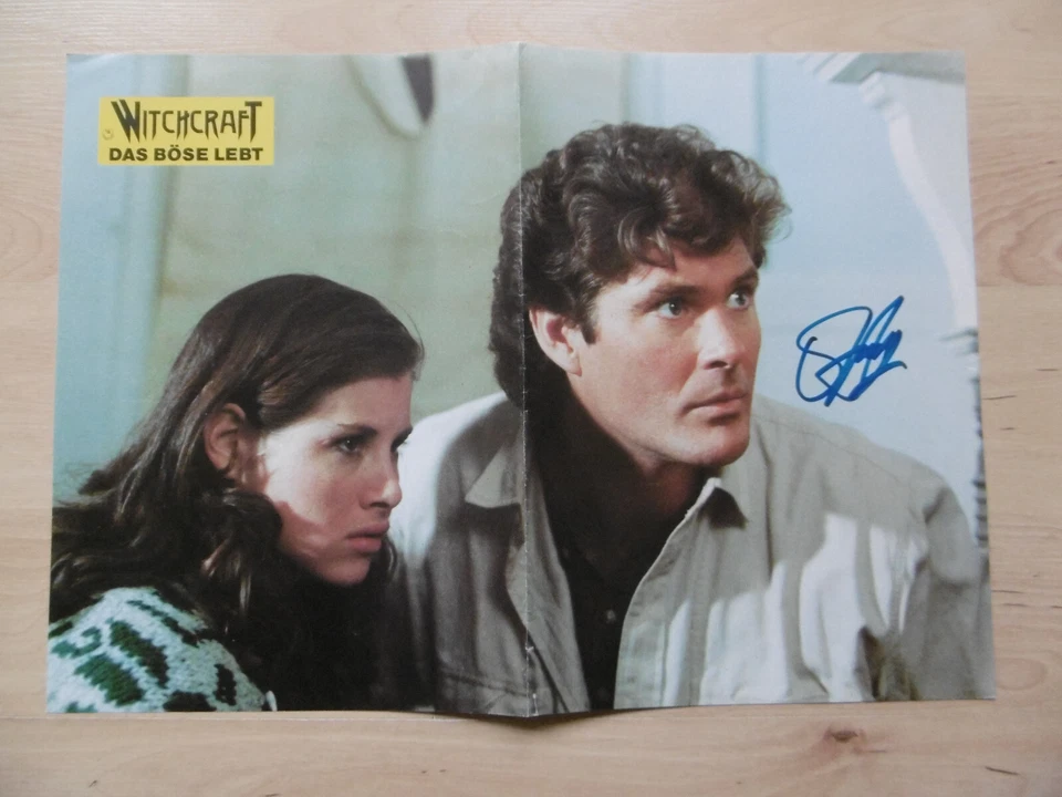 David Hasselhoff Autogramm signed 29x42 cm Lobbycard "Witchcraft" - Bild 1 von 1