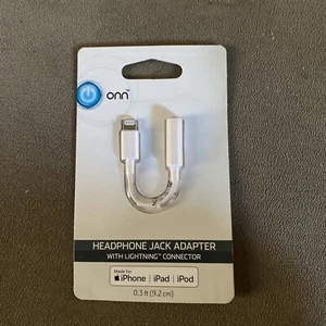 ONN headphone jack connector lightning connector iPhone iPad iPod New - Picture 1 of 2