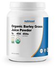Nutricost Organic Barley Grass Juice Powder 1 LB (16oz) - Certified USDA Organic