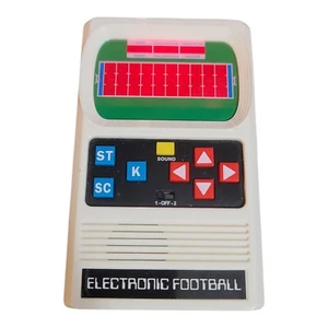Vtg Electronic Football Handheld Game by MATTEL Tabletop Video Tested Works MINT - Picture 1 of 14