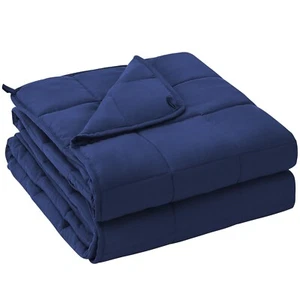yescool Weighted Blanket for Adults (20 lbs, 60” x 80”, Blue) Coolin - Picture 1 of 7