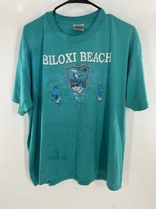 Vintage Biloxi Beach Mississippi Tourist Shirt Size XL Single Stitch - Picture 1 of 4