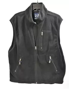 Chaleco polar Gap negro talla grande para hombre - Imagen 1 de 4