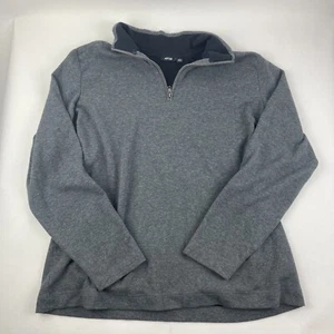 Pullover Apt 9 para hombre XL gris cuarto cremallera manga larga - Imagen 1 de 8
