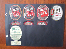 7) 1930-40's WYANDOTTE Stroh's Detroit MICHIGAN Mich MI. IRTP beer bottle LABEL