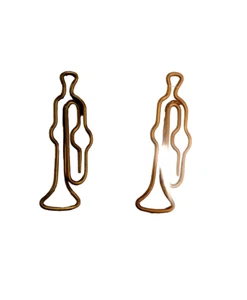 12 Clip Segnalibro Fermacarta Oro a Forma di Tromba Trumpet Tema Musicale Jazz - Imagen 1 de 5