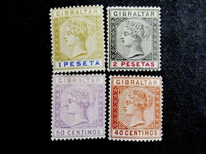 nystamps British Gibraltar Stamp # 33//37 Mint OG H   N21y828 - Picture 1 of 2