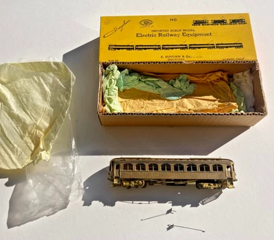 Vintage Suydam Brass #200 Wood Interurban Combine Brass Train Ho Scale - Image 1 of 4