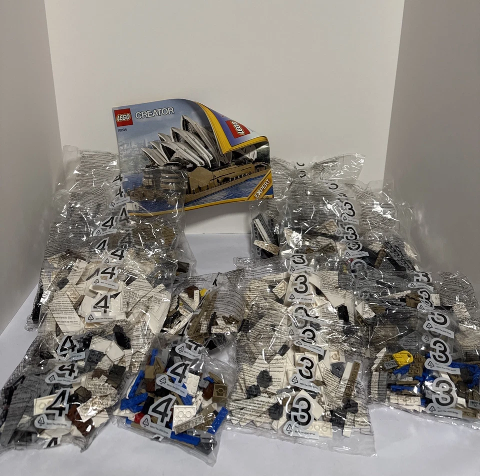 LEGO Creator Sydney Opera House (10234) incompleto/bolsas # 3, 4 sellado/leer Foto 1 de 4