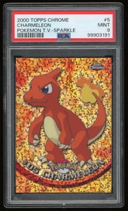 2000 Topps Chrome Pokemon T.V. Sparkle #5 Charmeleon PSA 9 ***LOW POP 11*** - Bild 1 von 2