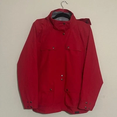 Oobe Mujeres Rojo Chaqueta Impermeable Mujer XL Acogedor sorbo completo al aire libre senderismo Foto 1 de 4