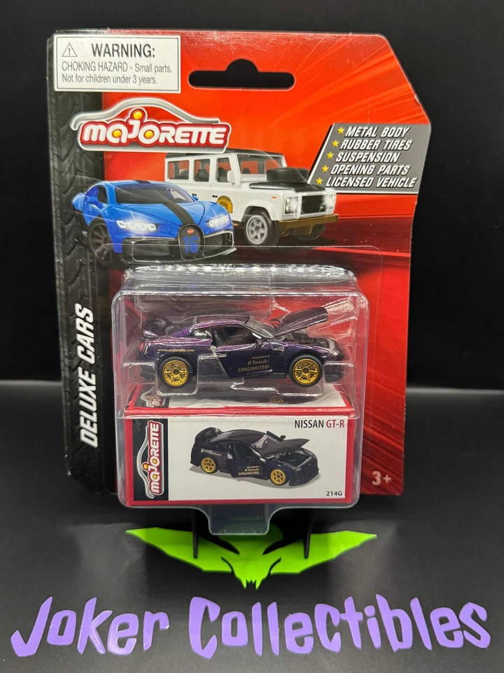 Carros Majorette Deluxe roxos Nissan GT-R R35 - Imagem 1 de 1