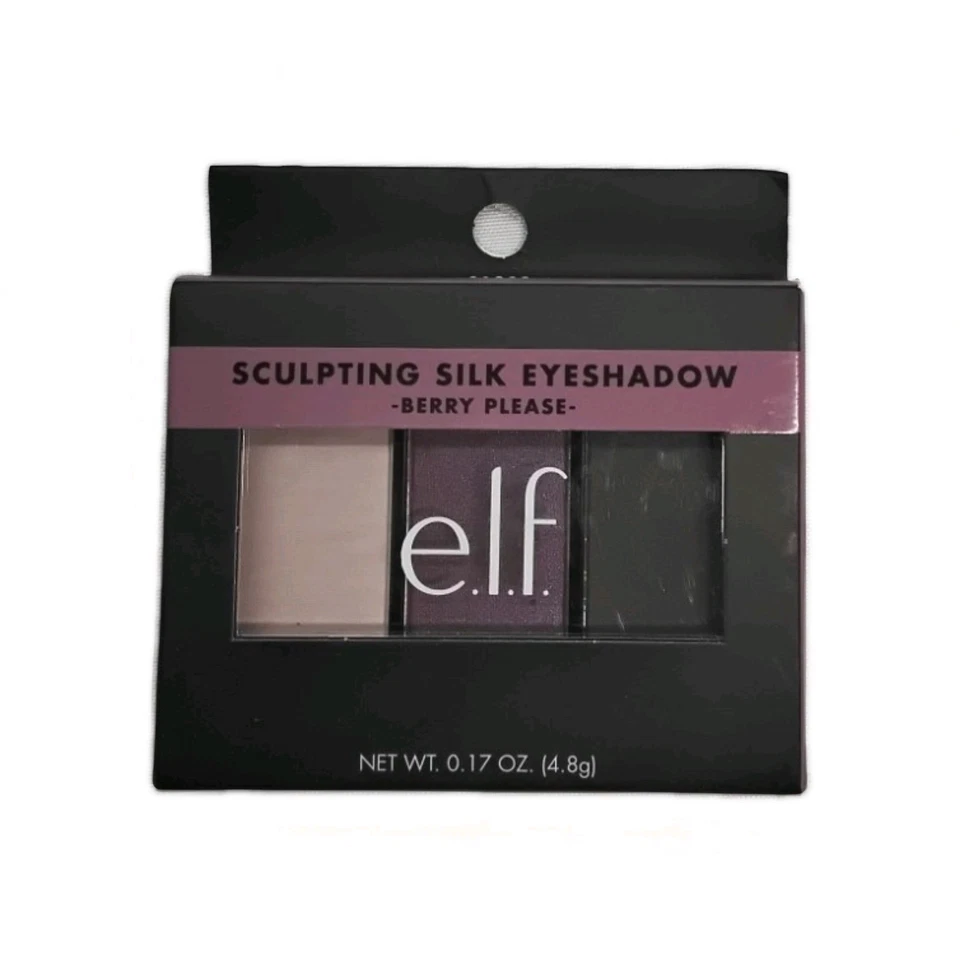 e.l.f. Sombra de ojos de seda esculpida trío bayas por favor sellada de fábrica difícil de encontrar Foto 1 de 3