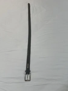 Ralph Lauren Damen Echtleder Gürtel 30M Schwarz Silber Schnalle/Logo 2220006 446 - Bild 1 von 18