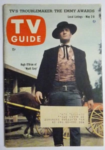 NY May 2 TV Guide 1959 WYATT EARP Hugh O'Brian JACK WEBB Barbara Stanwyck - Picture 1 of 2