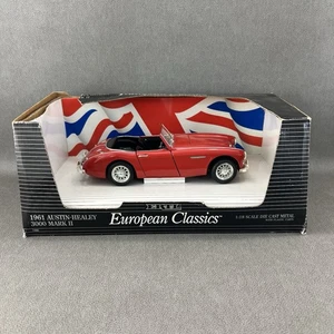 1:18 1961 Austin Healey 3000 Mark II Red Convertible ERTL European Classics - Picture 1 of 15