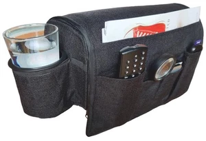 Couch Cup Holder - Armchair Caddy Armrest Organizer Recliner Non Slip Arm Cha... - Picture 1 of 7