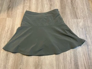 Athleta Soho Skort Womens Size 0 Olive Green Activewear Tennis Golf Shorts Skirt - Picture 1 of 6