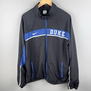 Duke Blue Devils Full Zip Jacket Men's XL Black / Blue Pullover Nike Elite NCAA - Picture 1 of 4