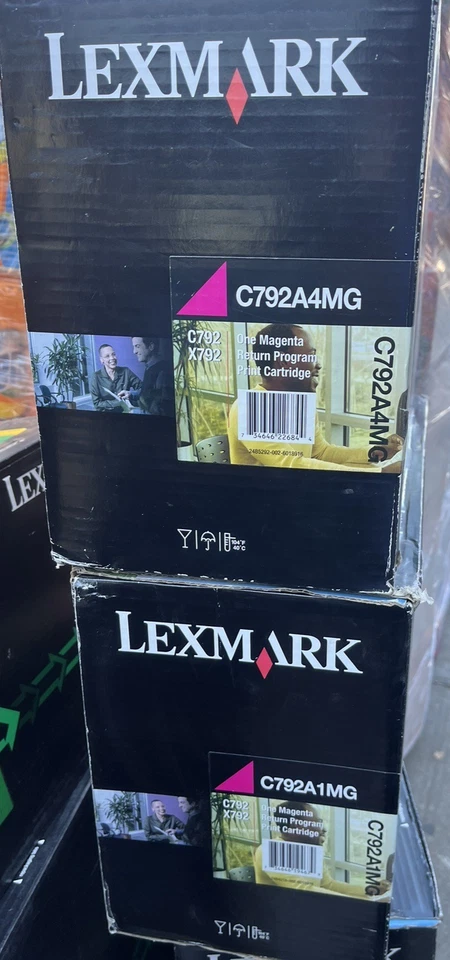 Lote de 2 - Cartucho de tóner magenta Lexmark C792A1MG C792A4MG C792 X792 - Nuevo Foto 1 de 4