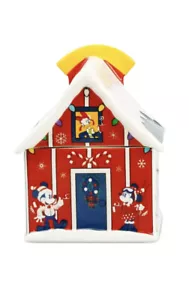 New Disney Mickey Mouse & Friends Christmas Holiday Cookie Jar Minnie Chip Dale - Picture 1 of 8