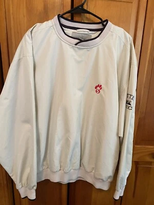 Chaqueta Pullover Cutter & Buck Para Hombres LG Rompevientos Estampado de Pata en el Pecho Clima Gua Foto 1 de 4